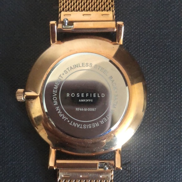 Rosefield Mercer Rose Gold Mesh Women’s Watch - Picture 4 of 5
